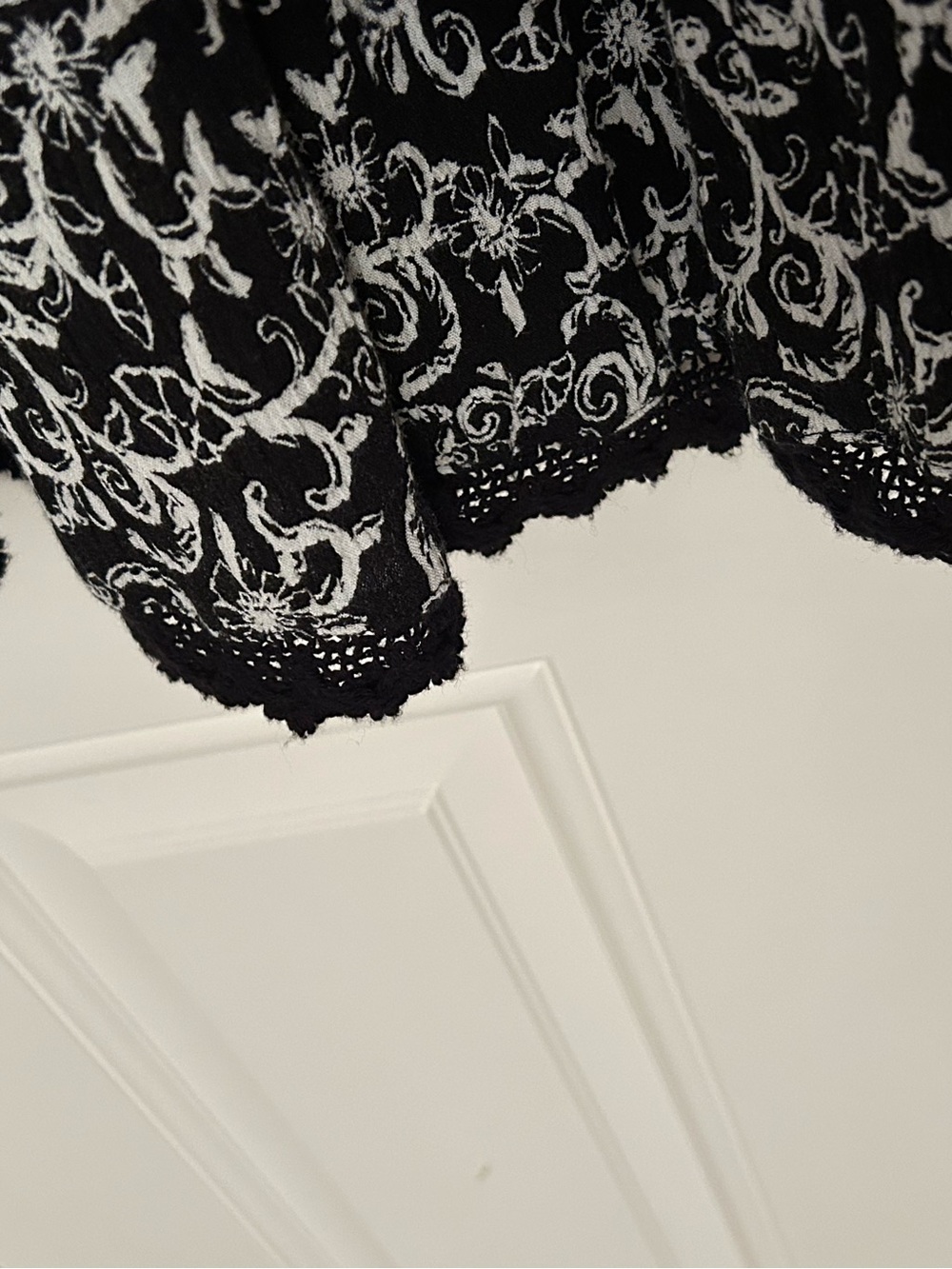 Westport Black and White Boho Maxi Skirt - Picture 4 of 9